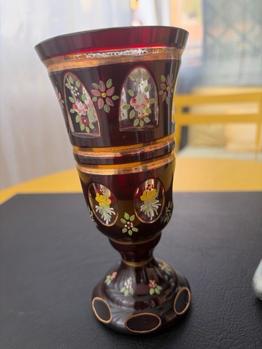 Calice vaso vetro boemia - calice,