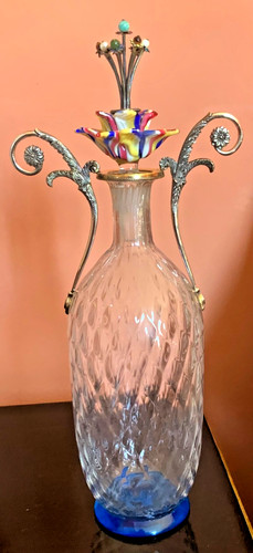 Grande bottiglia vetro murano - vetro,